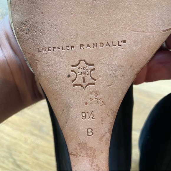 Loeffler Randall | 'Rae D'Orsay' Snakeskin & Suede Wedge Heels size 9.5 - Picture 10 of 10